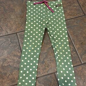 Matilda Jane Green Polka Dot Leggings